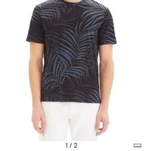Theory mens frond print tee